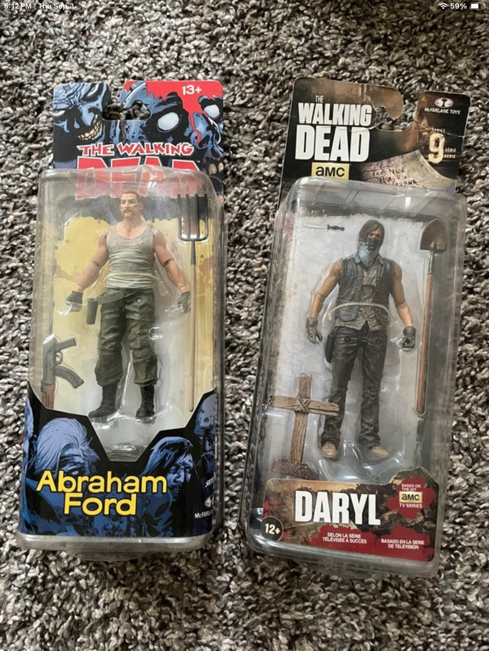 The Walking Dead Daryl and Abraham Action Figures